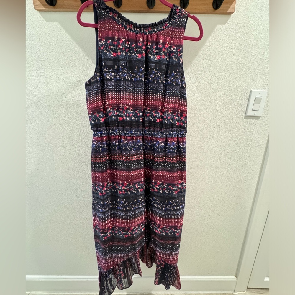 Kensie printed evening asymmetrical dress NWT